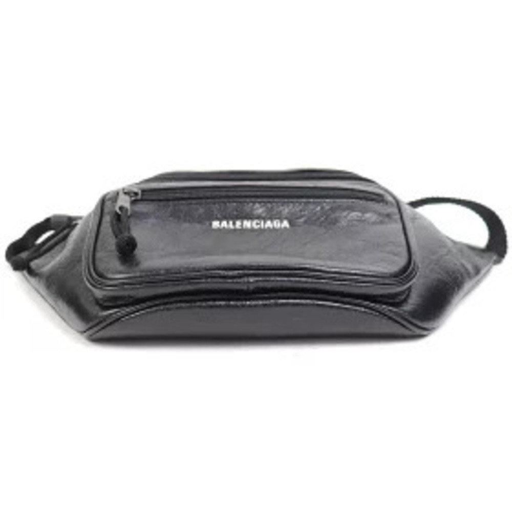 Balenciaga Explorer Belt Pack Gray Calf Leather Body Bag Waist Clutch Bum P - Picture 7 of 13